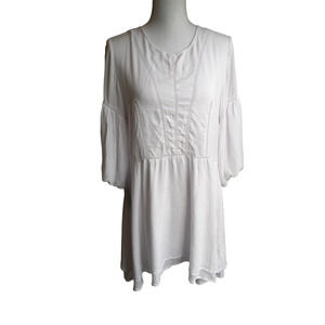 AURA the Label White Mini Dress Size L